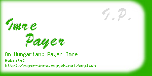 imre payer business card